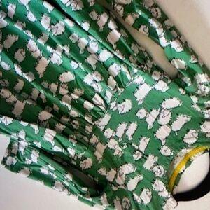 Playful sheep print adorable floral blouse